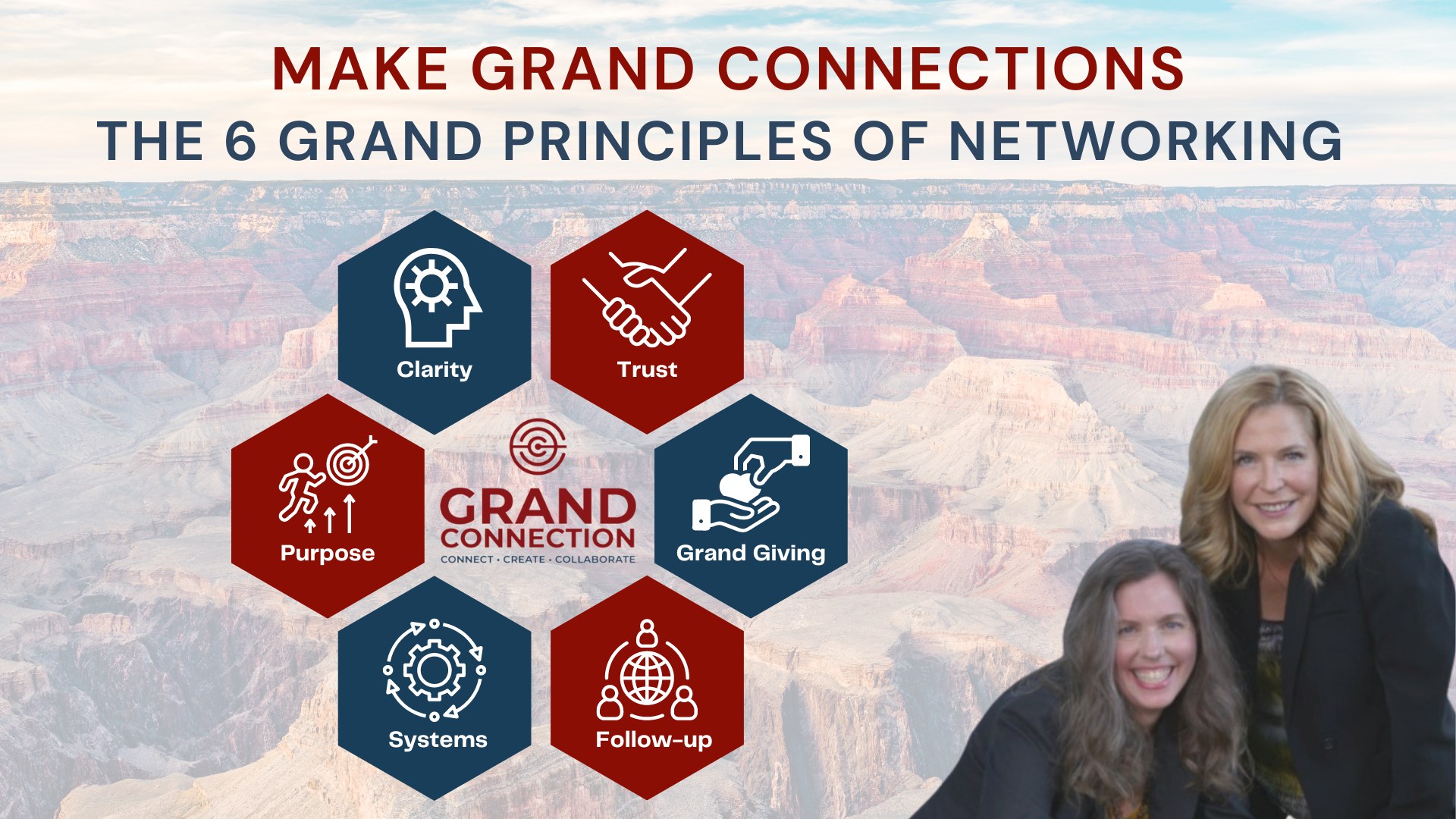 Make Grand Connections: The 6 Grand Principles of Networking Workshop Series Part 1&2 Hosted by Carolyn & Susan | February 11&25, 2022