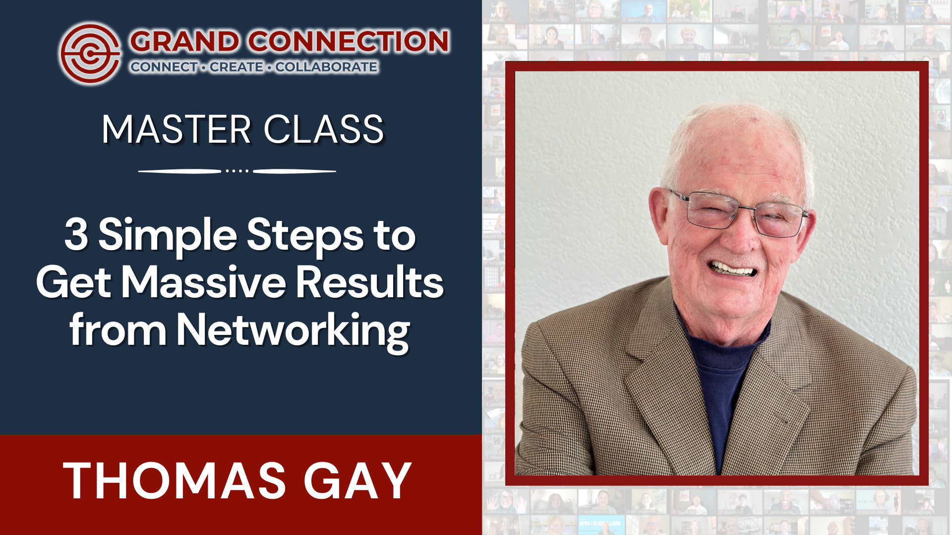 3 Simple Steps to Get Massive Results from Networking with Thomas Gay – Master Class | Sept 19, 2024