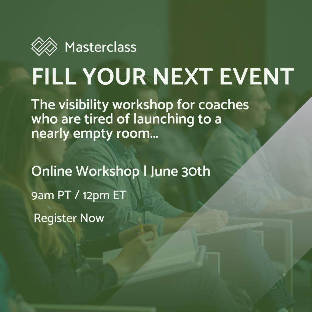 Jun 30 – Fill Your Next Event Workshop
